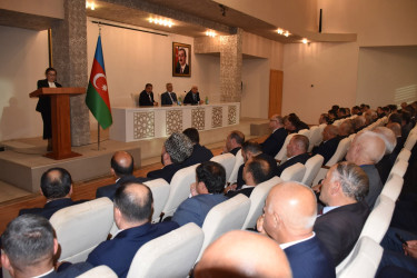 İmişlidə Prezident İlham Əliyevin Yeni Azərbaycan Partiyasının VIII Qurultayındakı çıxışından irəli gələn vəzifələrə həsr olunmuş konfrans keçirilib