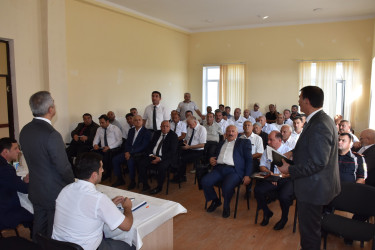 Soltanmuradlı kəndində 12.08.2025-ci il tarixdə vətəndaşlarla səyyar görüş keçirilib