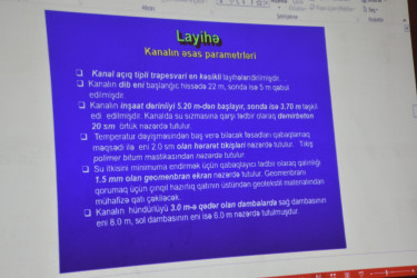 İmişlidə Qarabağ suvarma kanalının yenidən qurulması ilə bağlı ictimai müzakirə aparılıb