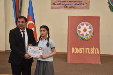 İmişlidə “Ümummilli Lider Heydər Əliyev müstəqil Azərbaycan Konstitusiyasının müəllifidir" adlı tədbir keçirilib