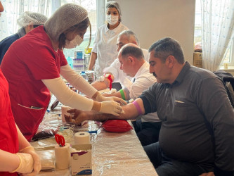 İmişlidə 16.01.2026-cı il tarixdə qanvermə aksiyası keçirilib