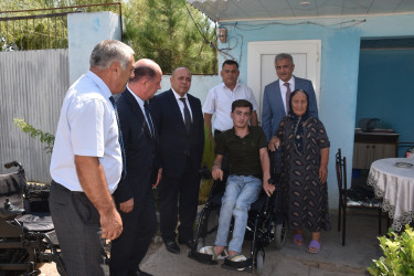 İmişlidə I qrup əlil funksional əlil arabası ilə təmin edilib