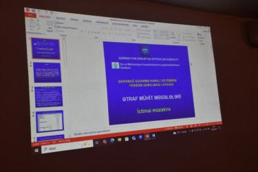 İmişlidə Qarabağ suvarma kanalının yenidən qurulması ilə bağlı ictimai müzakirə aparılıb