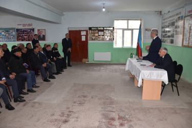 Hacırüstəmli kəndində 24.02.2026-cı il tarixdə vətəndaşlarla səyyar görüş baş tutub