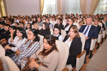 İmişlidə Prezident İlham Əliyevin Yeni Azərbaycan Partiyasının VIII Qurultayındakı çıxışından irəli gələn vəzifələrə həsr olunmuş konfrans keçirilib