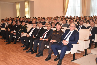 İmişlidə Prezident İlham Əliyevin Yeni Azərbaycan Partiyasının VIII Qurultayındakı çıxışından irəli gələn vəzifələrə həsr olunmuş konfrans keçirilib