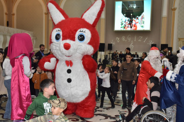 İmişlidə şəhid, qazi övladları və xüsusi qayğıya ehtiyacı olan uşaqlar üçün bayram şənliyi təşkil olunub