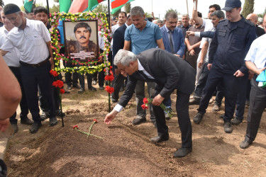 İmişlidə Birinci Qarabağ müharibəsinin şəhidi Mürşüd Nərimanov dəfn olunub