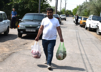İmişlidə Qurban bayramı münasibətilə bayram sovqatları paylanılıb