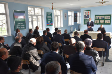 Bəhrəmtəpə qəsəbəsində 12.03.2026-cı il tarixdə vətəndaşlarla səyyar görüş keçirilib