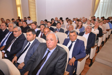 İmişlidə Prezident İlham Əliyevin Yeni Azərbaycan Partiyasının VIII Qurultayındakı çıxışından irəli gələn vəzifələrə həsr olunmuş konfrans keçirilib
