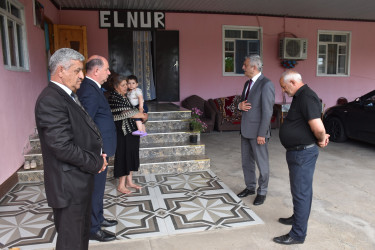 Qurban bayramı ərəfəsində şəhid ailələri ziyarət edilib