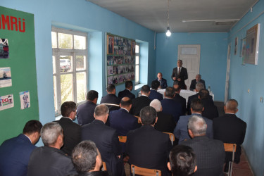 Göhərli kəndində 04.11.2025-ci il tarixdə vətəndaşlarla səyyar görüş baş tutub