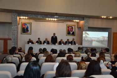 İmişlidə 2025-ci ilin sosial-iqtisadi inkişafının yekunlarına və qarşıda duran  vəzifələrə həsr olunmuş hesabat yığıncağı keçirilib