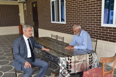 İmişlidə Qurban bayramı ərəfəsində şəhid ailələrini ziyarət edilib