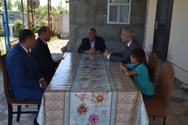 Qurban bayramı ərəfəsində şəhid ailələri ziyarət edilib