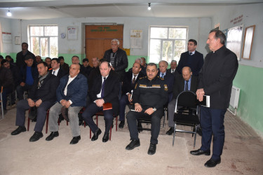 Hacırüstəmli kəndində 24.02.2026-cı il tarixdə vətəndaşlarla səyyar görüş baş tutub