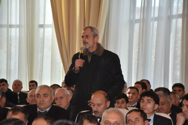 İmişlidə 2025-ci ilin sosial-iqtisadi inkişafının yekunlarına və qarşıda duran  vəzifələrə həsr olunmuş hesabat yığıncağı keçirilib