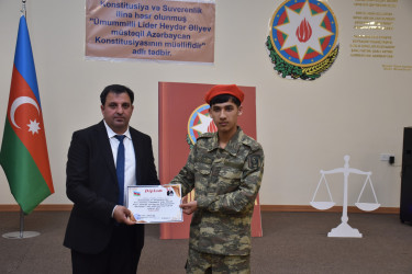 İmişlidə “Ümummilli Lider Heydər Əliyev müstəqil Azərbaycan Konstitusiyasının müəllifidir" adlı tədbir keçirilib