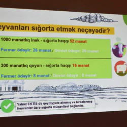 Aqrar Sığorta Fondunun nümayəndələri ölkənin ən böyük heyvandarlıq rayonlarından olan İmişlidə fermer və təsərrüfat sahibləri ilə görüşlər keçirib