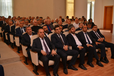 İmişlidə Prezident İlham Əliyevin Yeni Azərbaycan Partiyasının VIII Qurultayındakı çıxışından irəli gələn vəzifələrə həsr olunmuş konfrans keçirilib