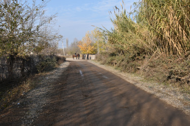 Qaragüvəndikli kəndində şəhid ailəsinin yaşadığı küçə asfaltlanıb