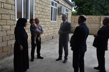 Qurban bayramı ərəfəsində şəhid ailələri ziyarət edilib