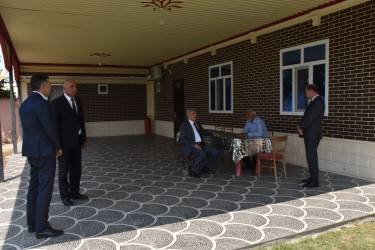 İmişlidə Qurban bayramı ərəfəsində şəhid ailələrini ziyarət edilib