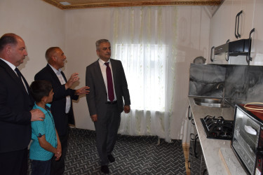 Qurban bayramı ərəfəsində şəhid ailələri ziyarət edilib