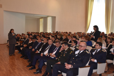 İmişlidə “Memarlıq və şəhərsalma sahəsində dövlət nəzarəti və prokurorluğun rolu” mövzusunda konfrans keçirilib