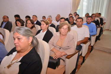 İmişlidə Prezident İlham Əliyevin Yeni Azərbaycan Partiyasının VIII Qurultayındakı çıxışından irəli gələn vəzifələrə həsr olunmuş konfrans keçirilib