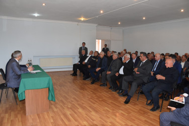 İcra başçısının növbəti səyyar görüşü 14.10.2025-ci il tarixdə rayonun Bəcirəvan kəndində keçirilib